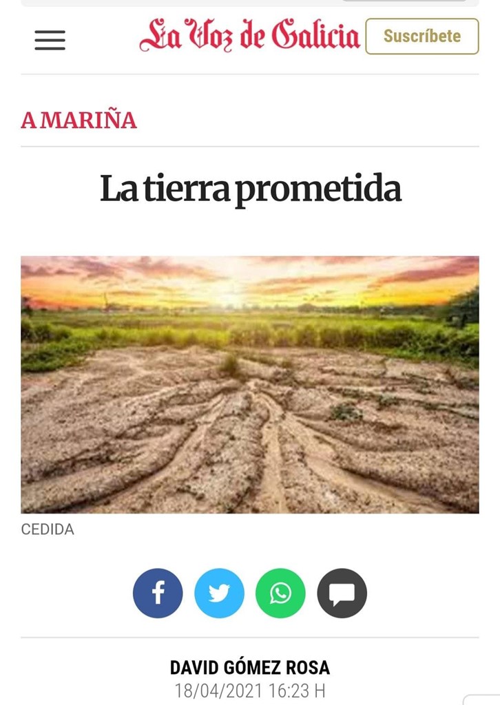 LA TIERRA PROMETIDA - Artículo de opinión para La Voz de Galicia